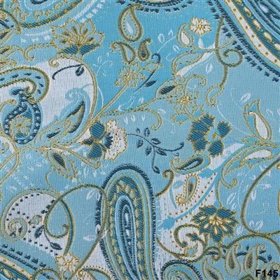 Royal Blue Paisley žakarda tērpa audums – F145 bleizera kolekcija